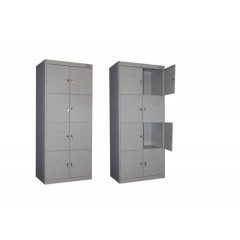 Металлический шкаф для сумок 8 ячеек (800х400х1800) арт. ШСВ-8С Металлический шкаф для сумок 8 ячеек (800х400х1800) арт. ШСВ-8С