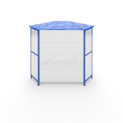 Прилавок трапециевидный (1100х600х900) угол внешний