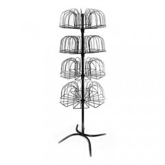 Стойка для шапок напольная поворотная 84 элемента арт. SHPK-84b